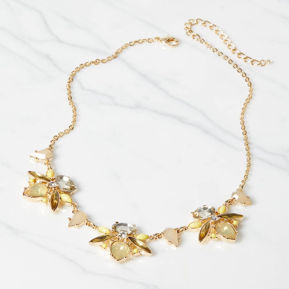Lane Bryant Jeweled Bumblebee Statement Necklace NWT